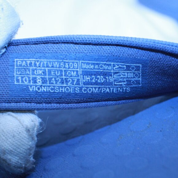 VIONIC Size 10 Blue Gray PATTY Comfort Arch Support Flip Flop Thong Sandals - Picture 7 of 11